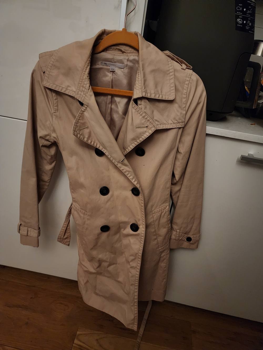 GAP Beige Double-Breasted Trench Coat
